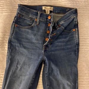Madewell 10” button fly jeans